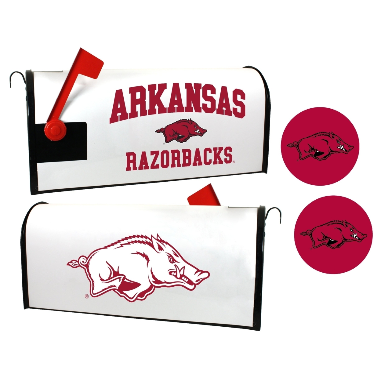 Arkansas Razorbacks Magnetic Mailbox Cover & Sticker Set