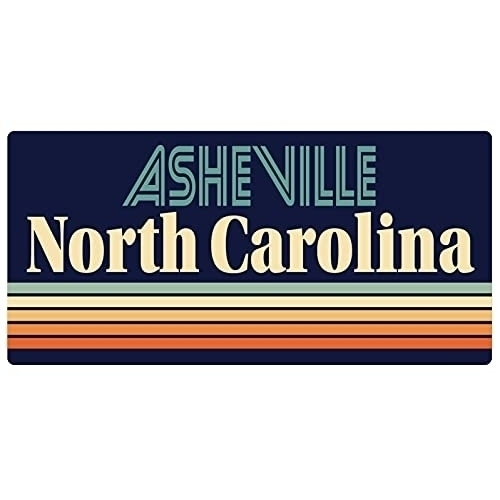 Asheville North Carolina 5 X 2.5-Inch Fridge Magnet Retro Design