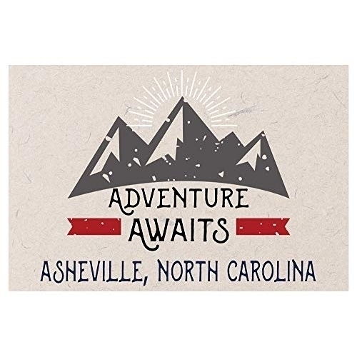 Asheville North Carolina Souvenir 2x3 Inch Fridge Magnet Adventure Awaits Design