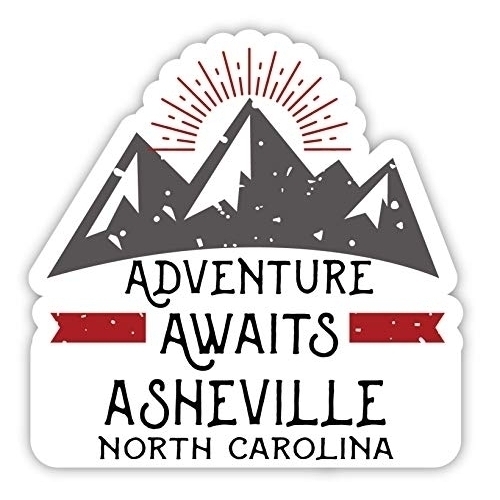 Asheville North Carolina Souvenir 4-Inch Fridge Magnet Adventure Awaits Design
