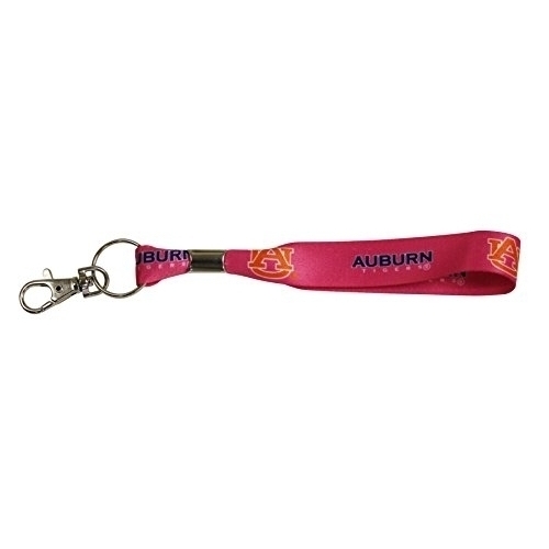 Auburn Pink Cloth Keychain-Auburn Lanyard Pink Keychain