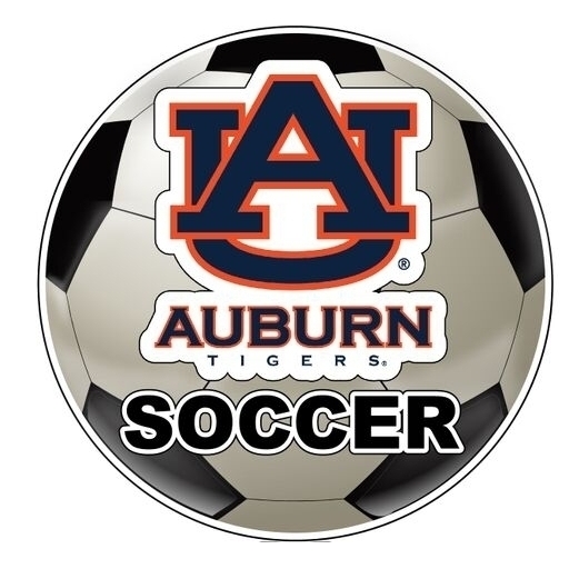 Auburn University 4-Inch Round Soccer Ball Vinyl Decal Sticker