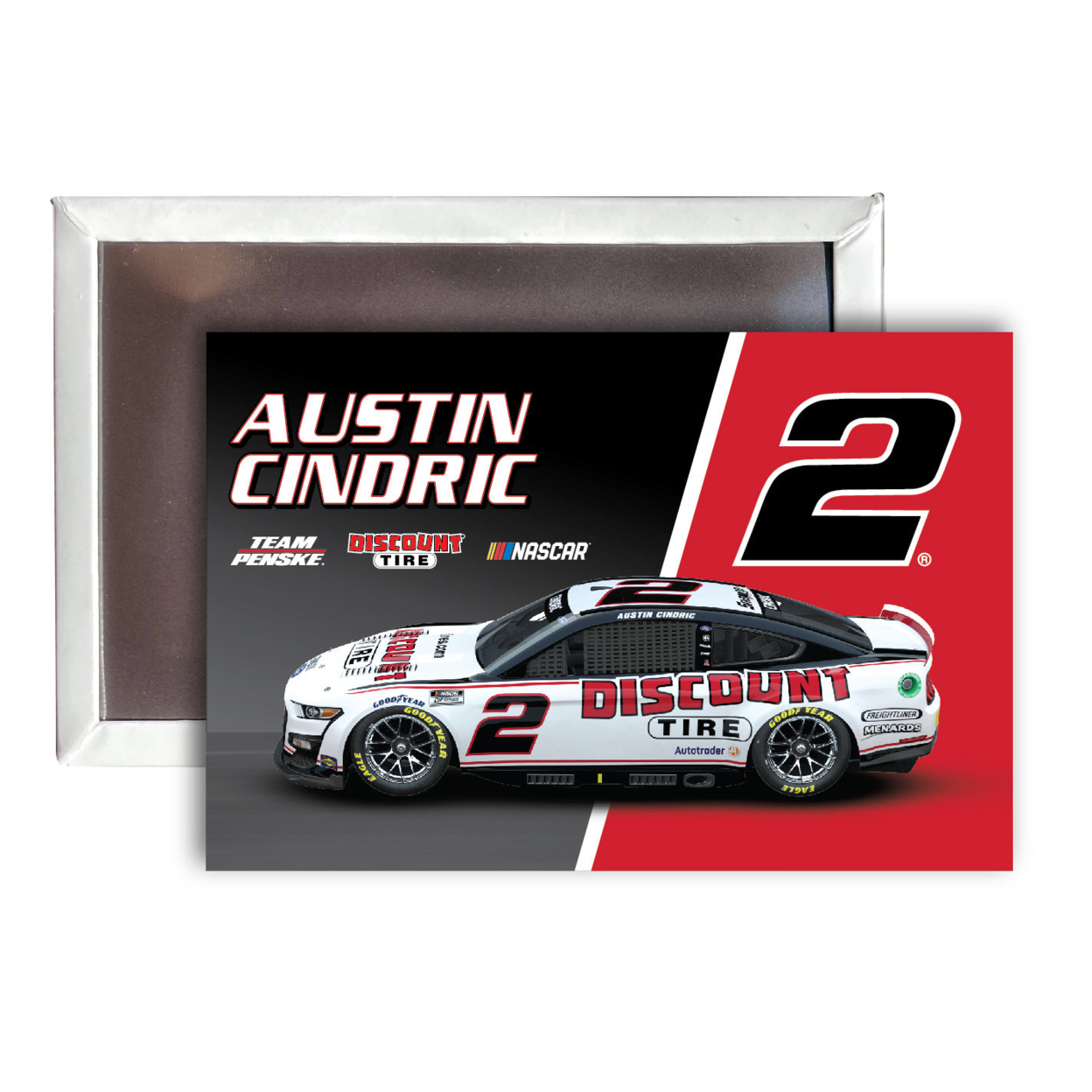 #2 Austin Cindric Nascar 2x3-Inch Fridge Magnet