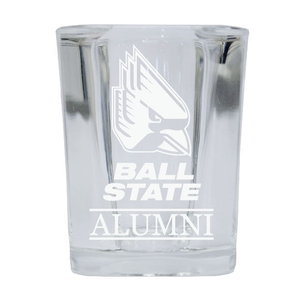 Ball State University Alumni Etched Square Shot Glass