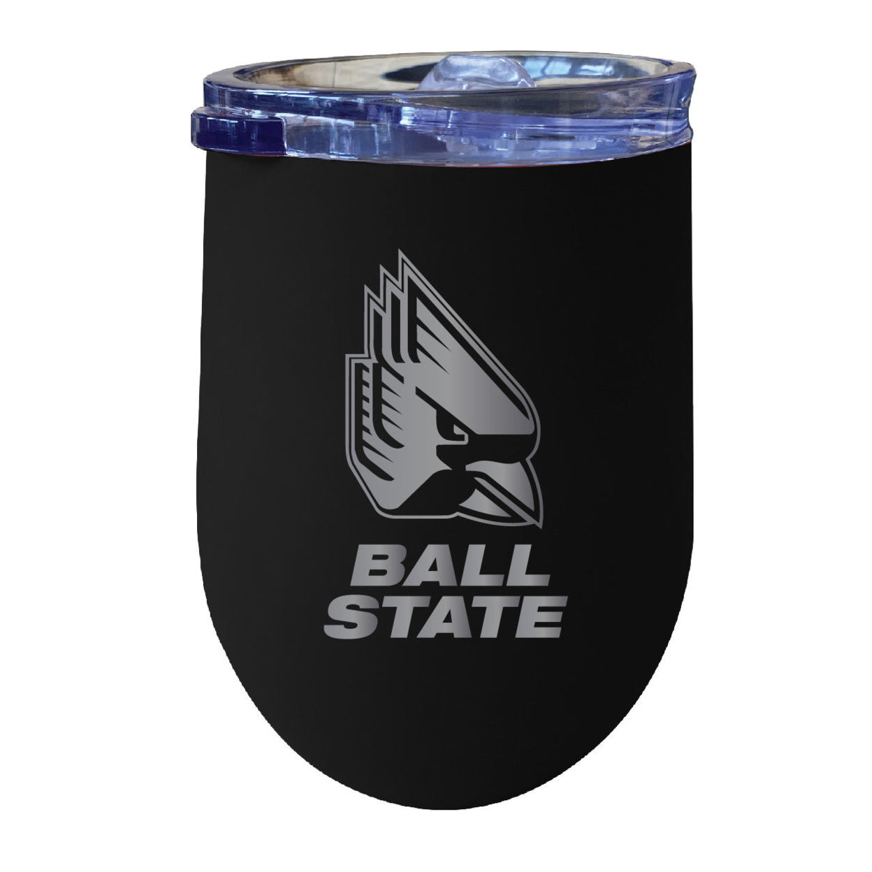 Ball State University 12 Oz Etched Insulated Wine Stainless Steel Tumbler
