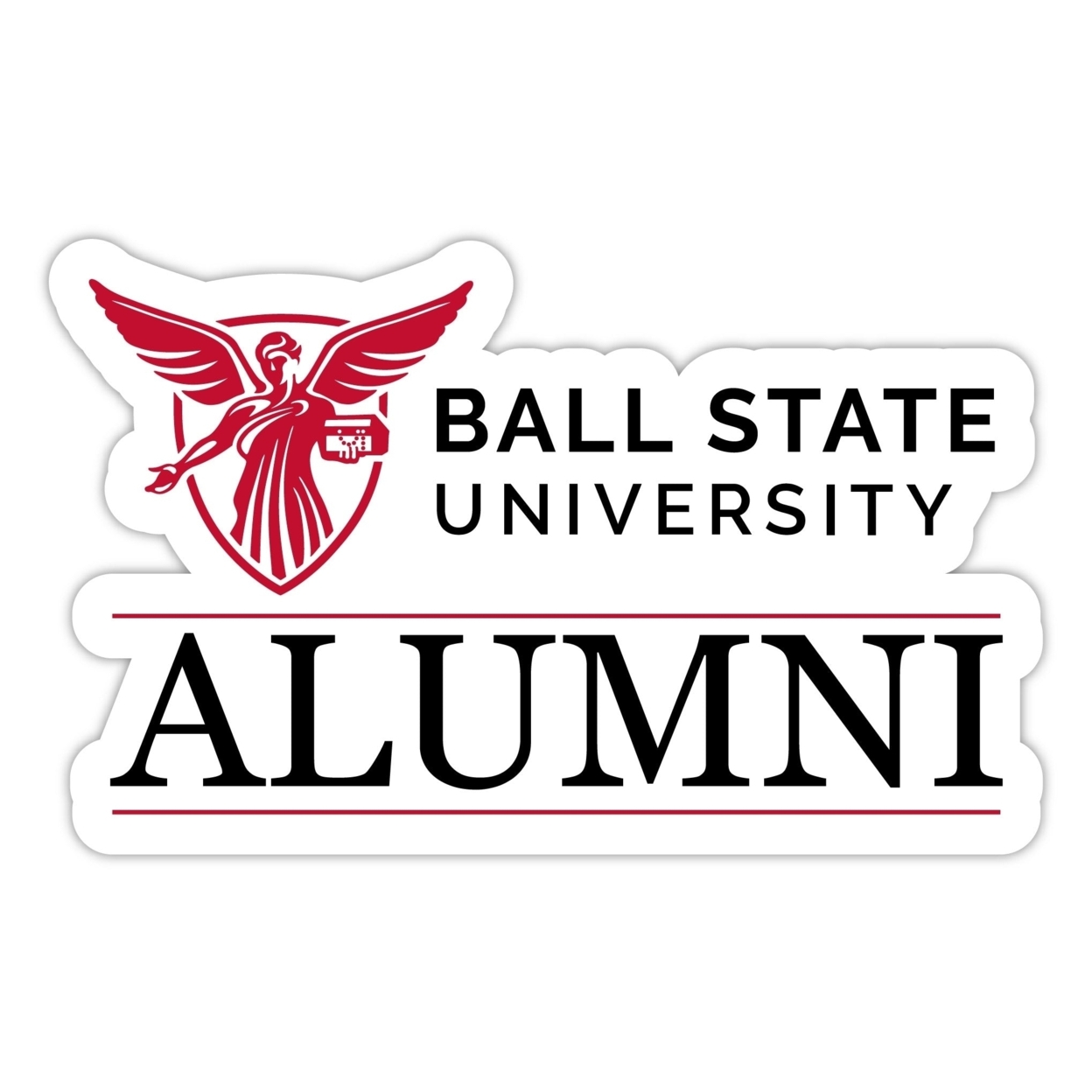 Ball State University Alumni 4 Sticker