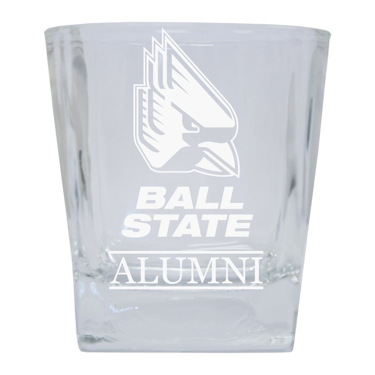 Ball State University 8 Oz Etched Alumni Glass Tumbler 2-Pack