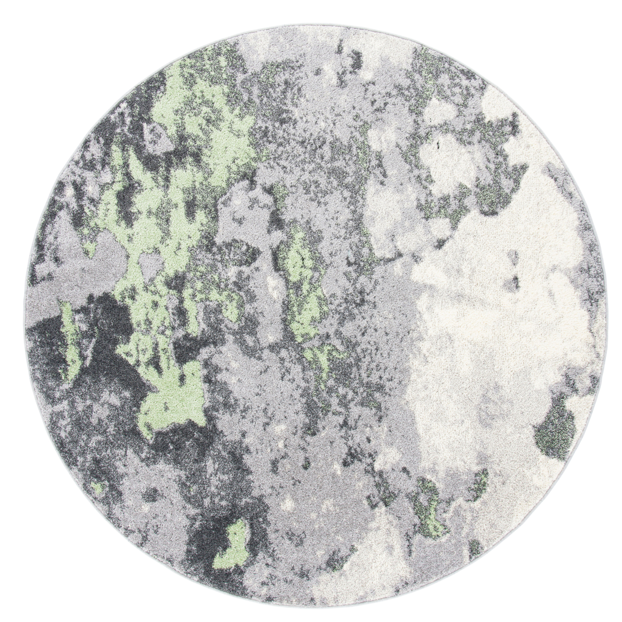 SAFAVIEH Adirondack Collection ADR134F Green / Grey Rug - 8' Round