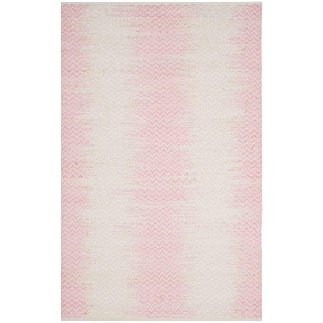 SAFAVIEH Cotton Kilim KLC121E Light Pink / Ivory Rug - 8' X 10'