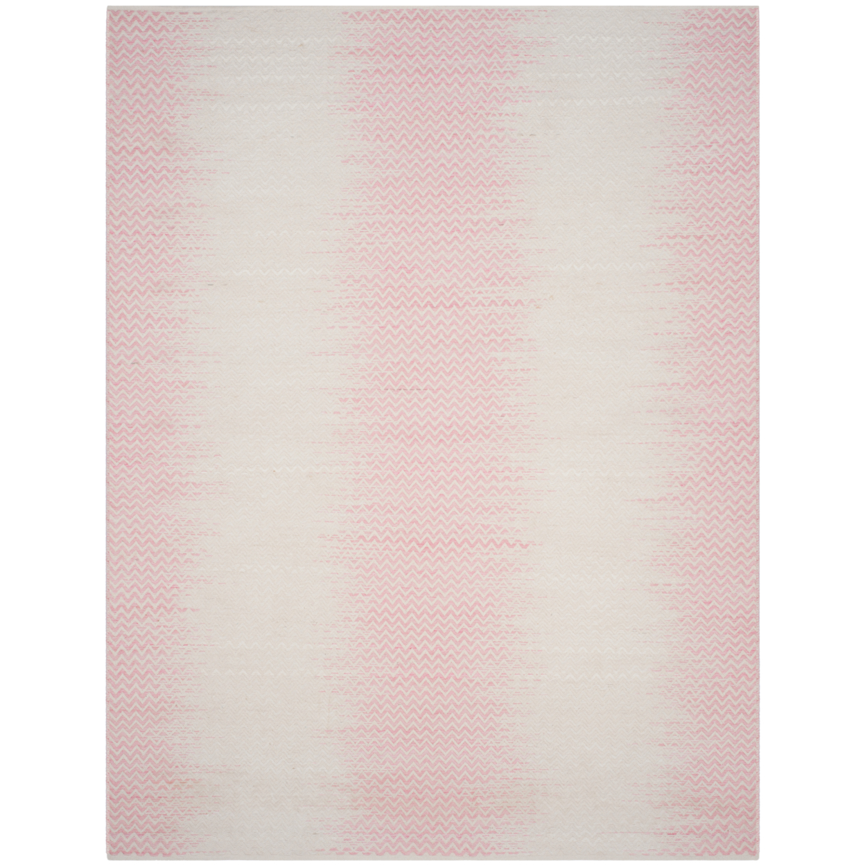 SAFAVIEH Cotton Kilim KLC121E Light Pink / Ivory Rug - 8' X 10'