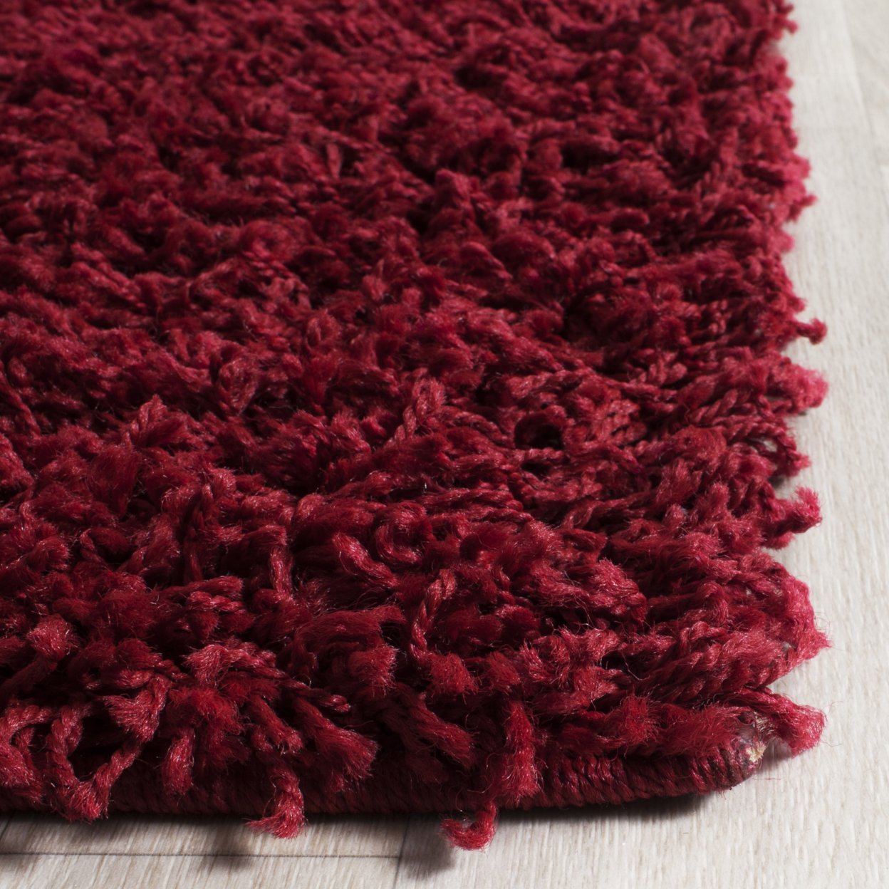 SAFAVIEH Athens Shag Collection SGAS119R Red Rug - 2' 3 X 8'
