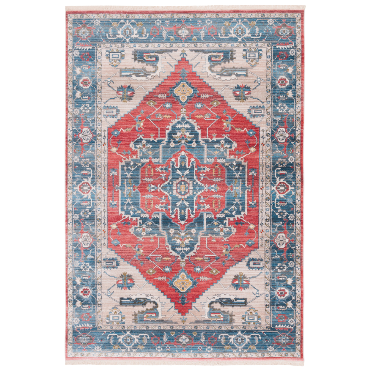 SAFAVIEH Vintage Persian Collection VTP477Q Red/Blue Rug - 8' X 10'