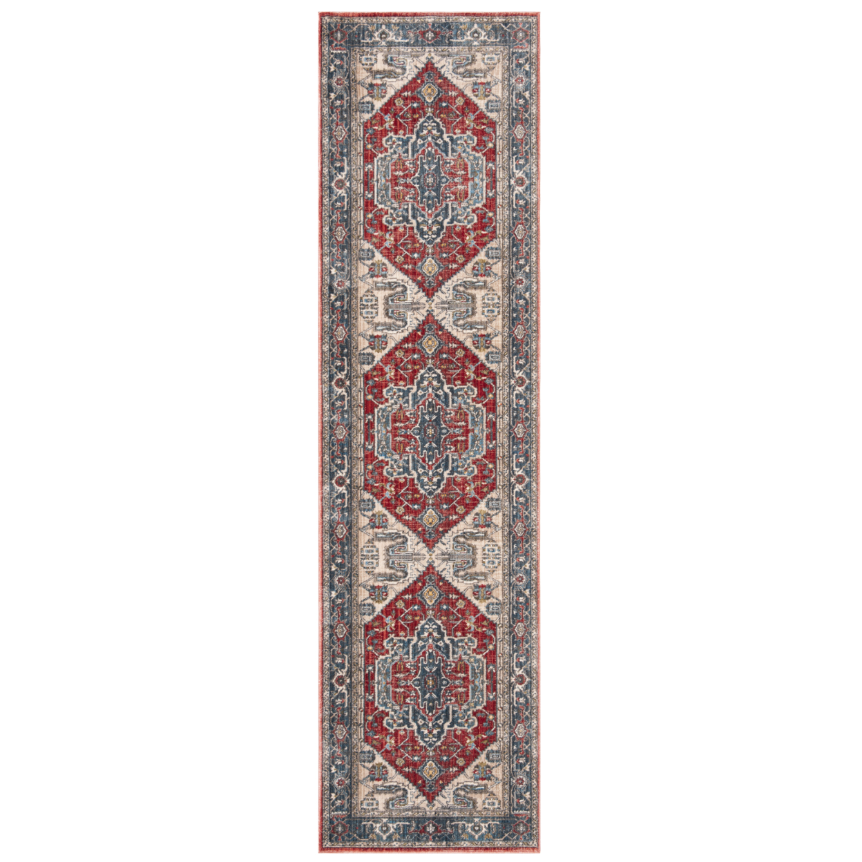 SAFAVIEH Vintage Persian Collection VTP477Q Red/Blue Rug - 4' X 6'