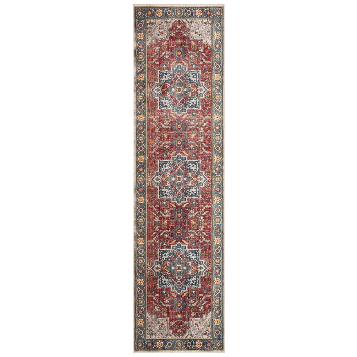 SAFAVIEH Vintage Persian Collection VTP478Q Red/Blue Rug - 6' X 9'