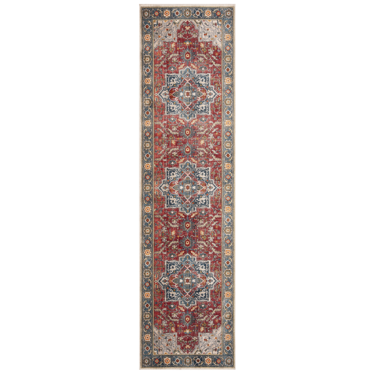 SAFAVIEH Vintage Persian Collection VTP478Q Red/Blue Rug - 8' X 10'