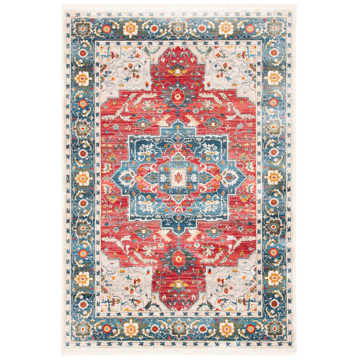 SAFAVIEH Vintage Persian Collection VTP478Q Red/Blue Rug - 5' X 7'-6