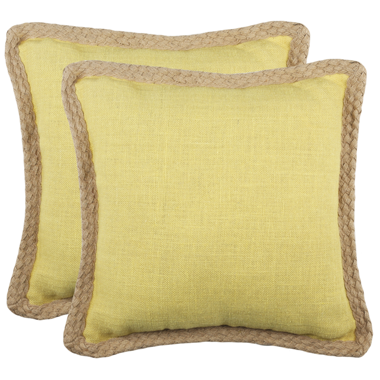 SAFAVIEH Sweet Sorona Pillow Set Of 2 Yellow