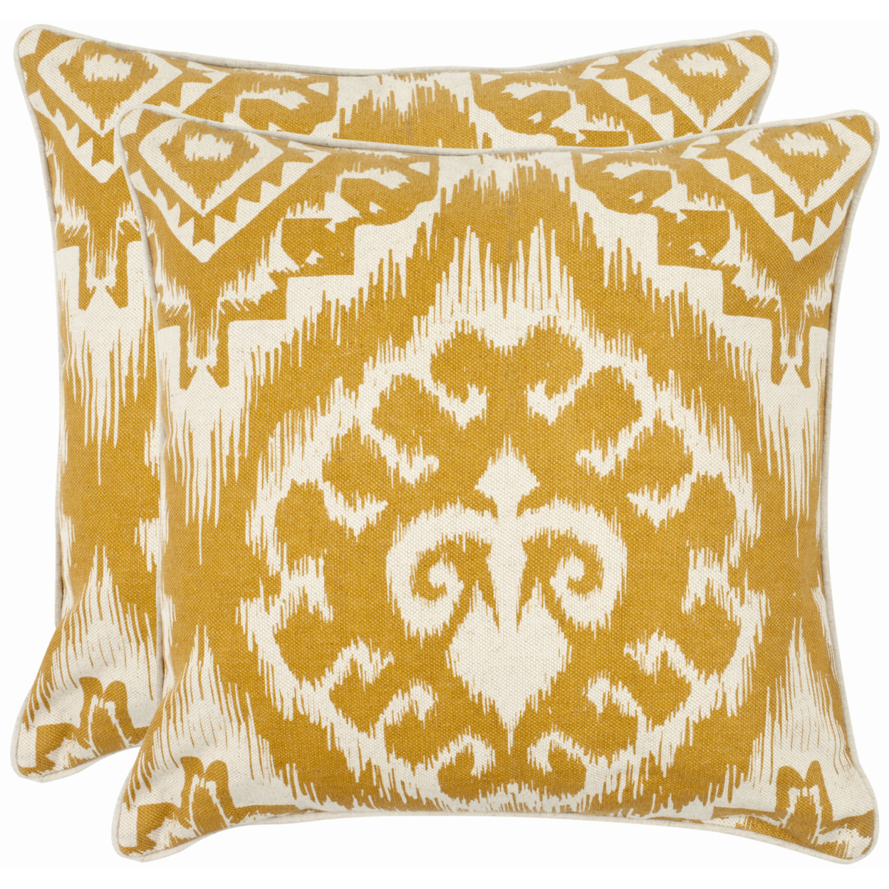 SAFAVIEH Amiri Pillow Set Of 2 Saffron