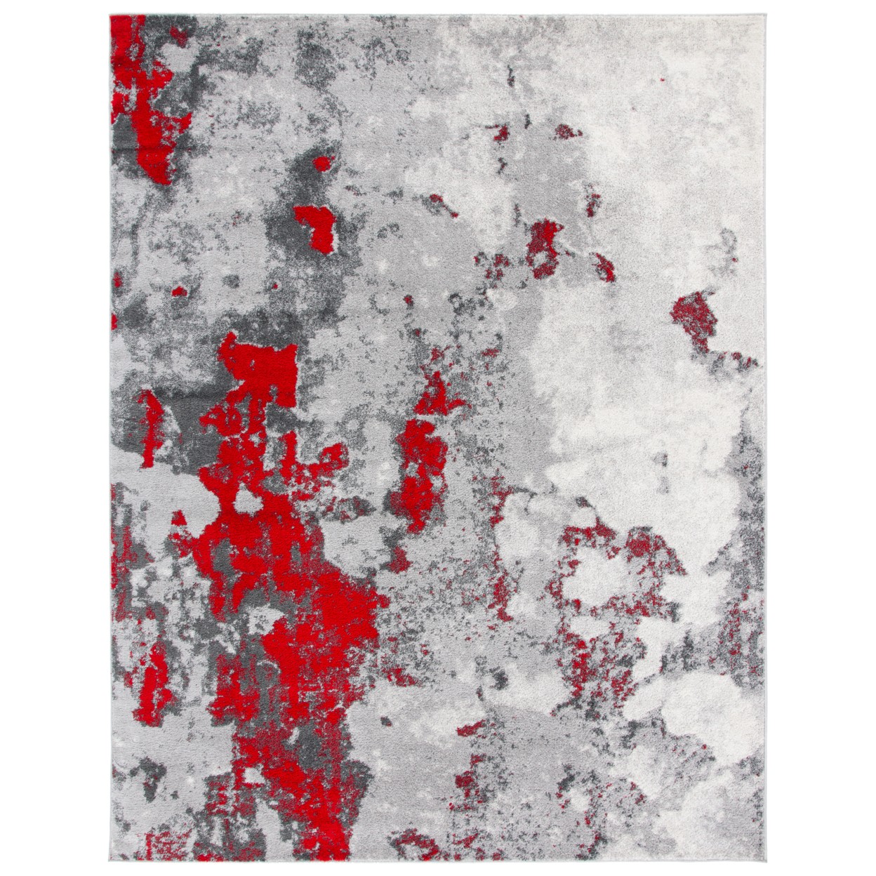 SAFAVIEH Adirondack Collection ADR134Q Red / Grey Rug - 8' Square