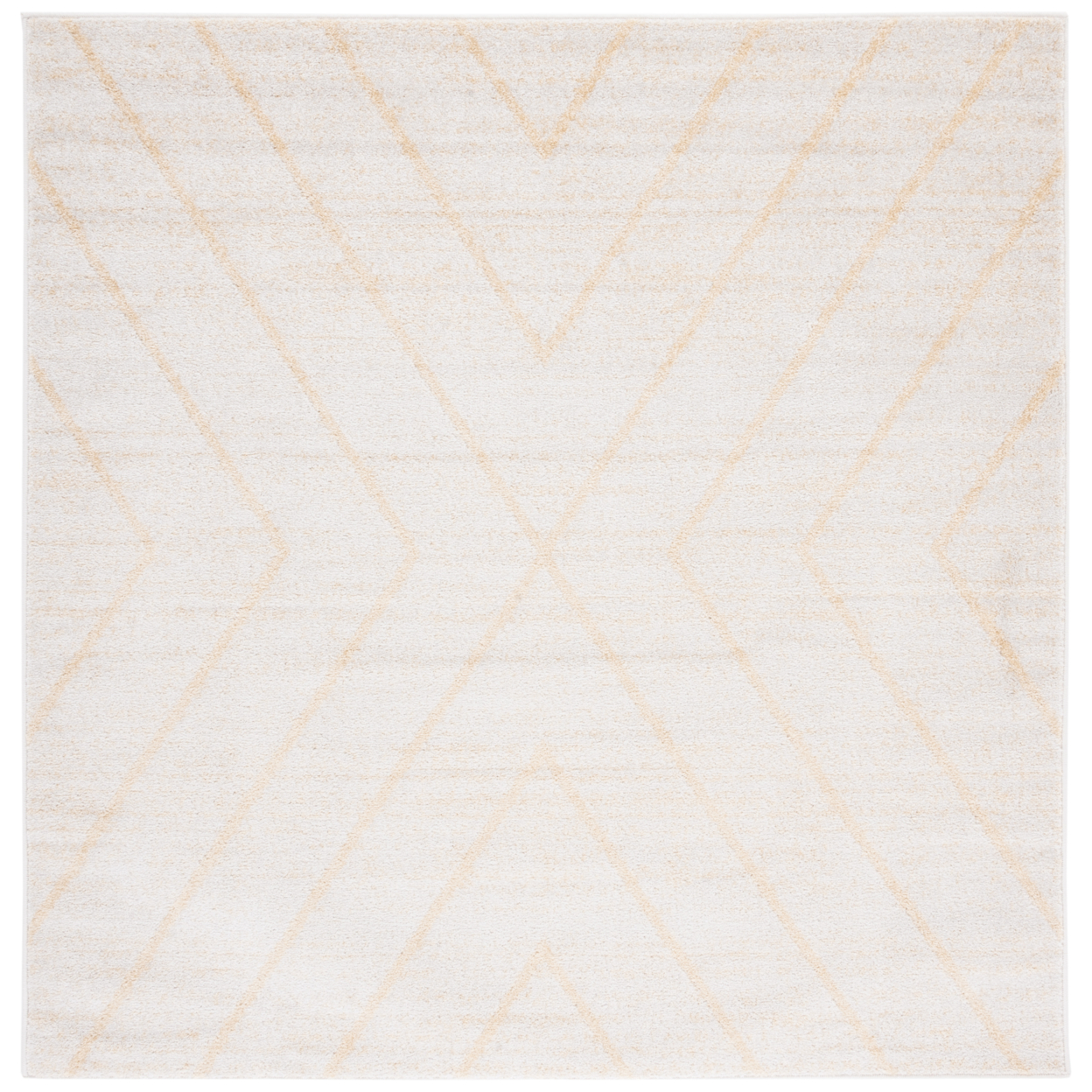 SAFAVIEH Adirondack Collection ADR251D Ivory / Gold Rug - 6' Square