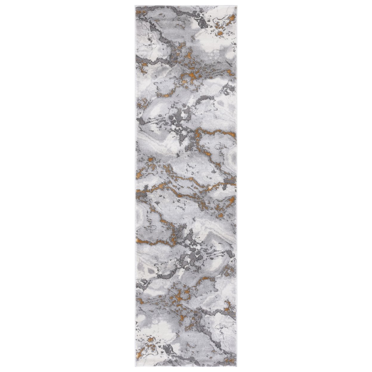 SAFAVIEH Craft Collection CFT860F Grey / Gold Rug - 2' 3 X 12'