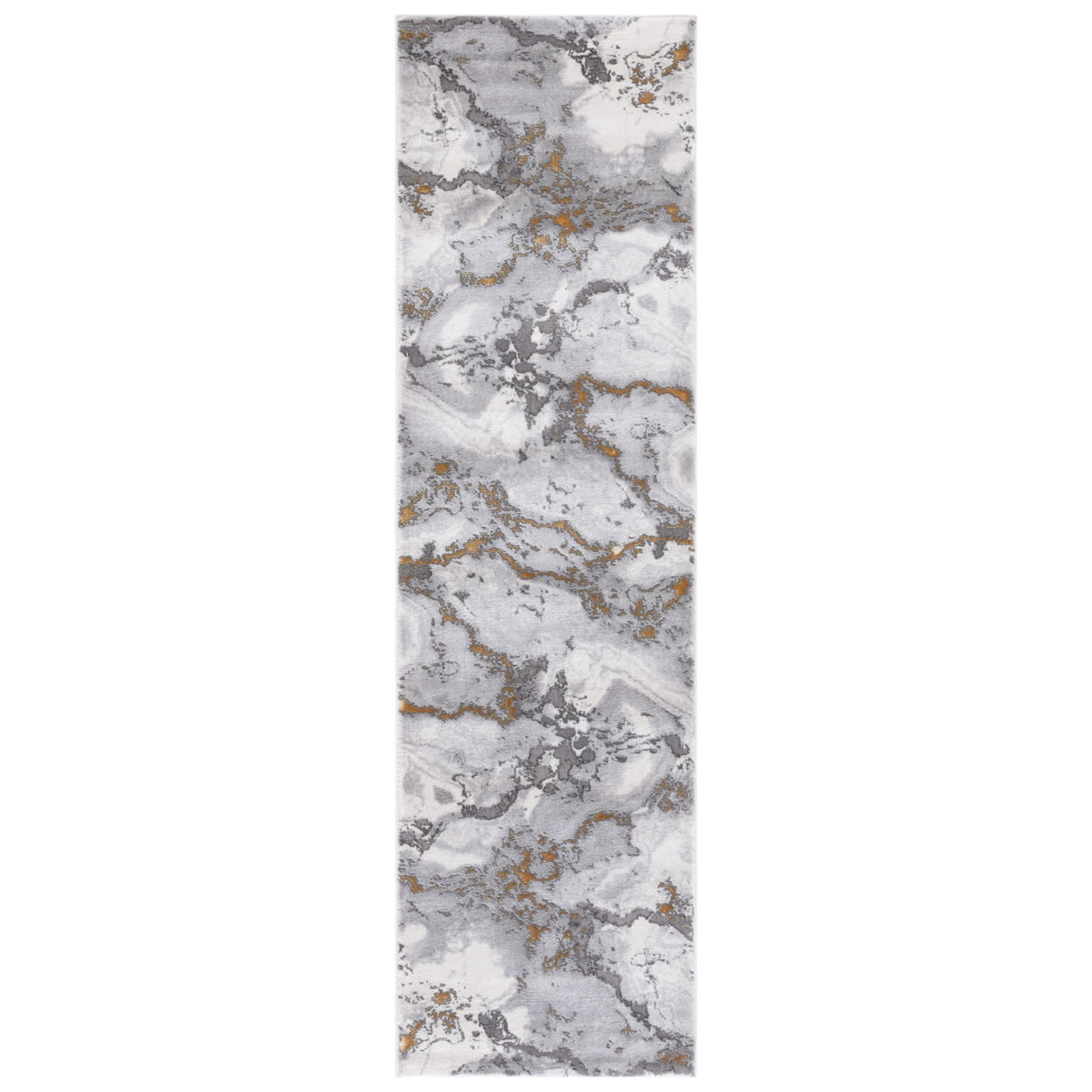 SAFAVIEH Craft Collection CFT860F Grey / Gold Rug - 2' 3 X 8'