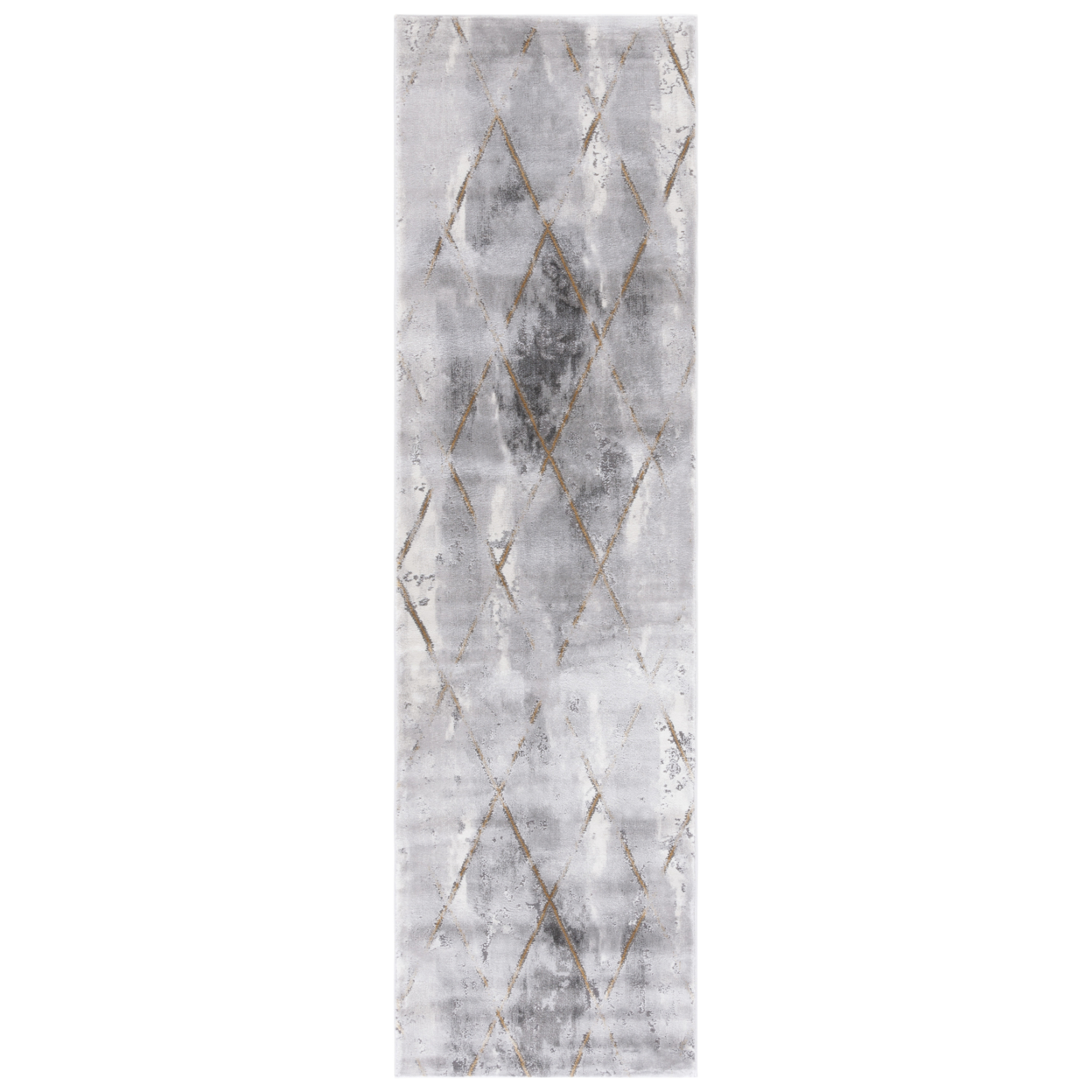 SAFAVIEH Craft Collection CFT862F Grey / Gold Rug - 2' 3 X 8'
