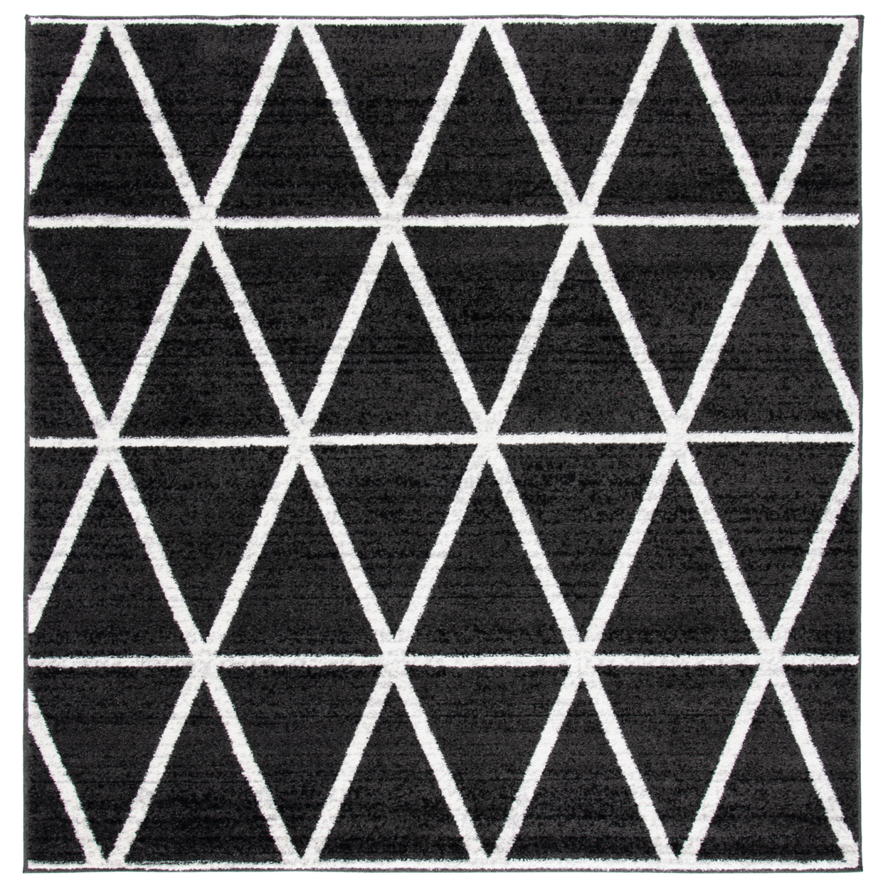 SAFAVIEH Adirondack Collection ADR262G Black / Ivory Rug - 6' Square