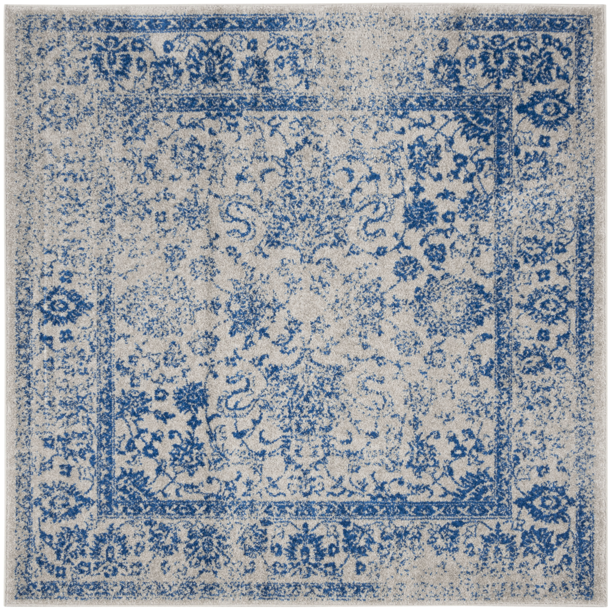 SAFAVIEH Adirondack Collection ADRW109A Grey / Blue Rug - 6' Square