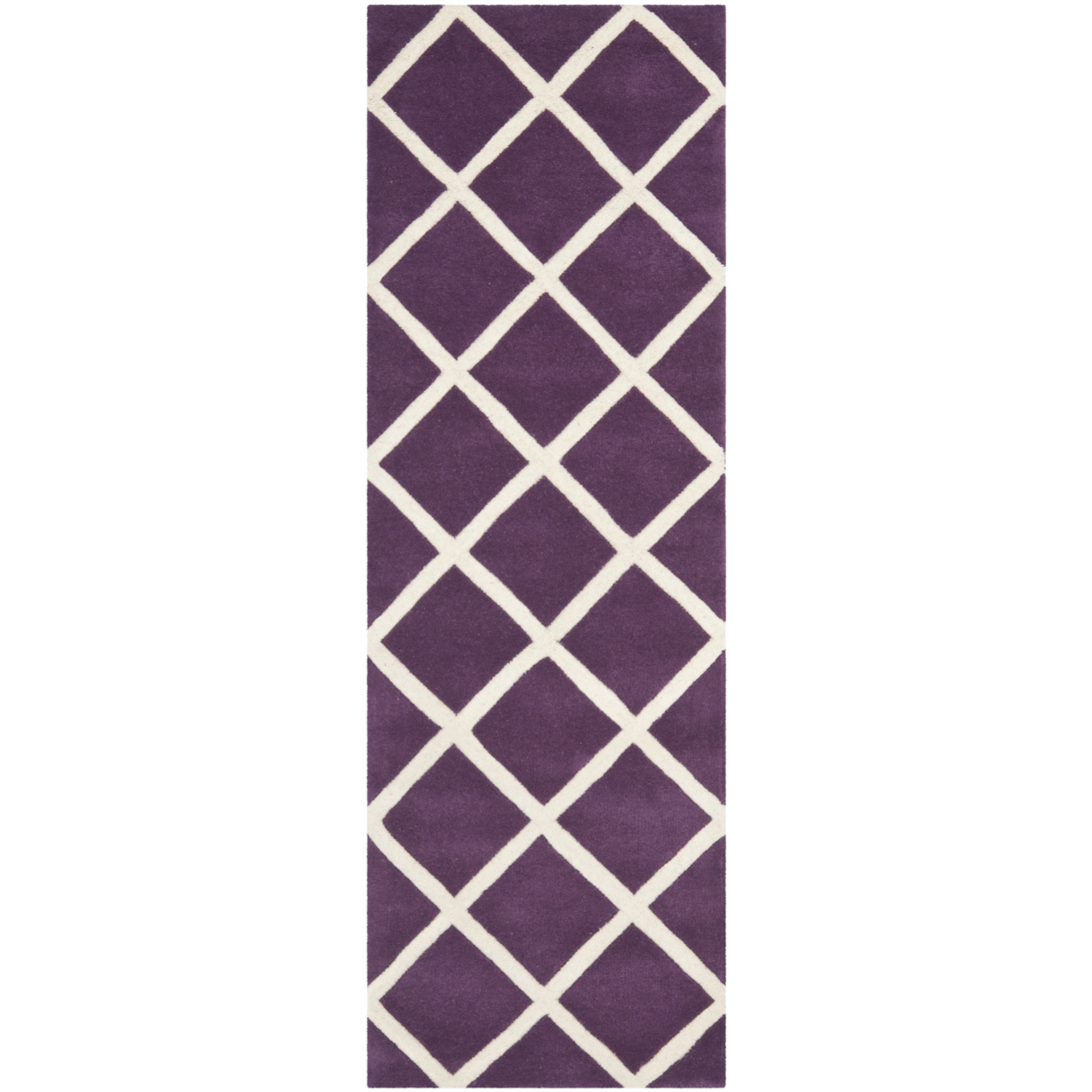 SAFAVIEH Chatham CHT720F Handmade Purple / Ivory Rug - 8' X 10'