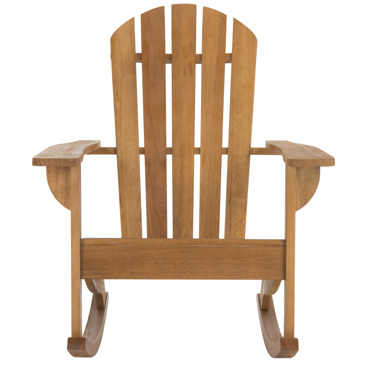 SAFAVIEH Outdoor Collection Brizio Adirondack Rocking Chair Natural