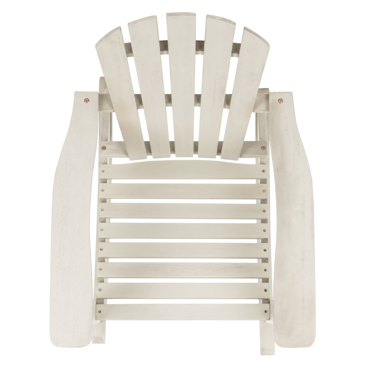 SAFAVIEH Outdoor Collection Brizio Adirondack Rocking Chair White