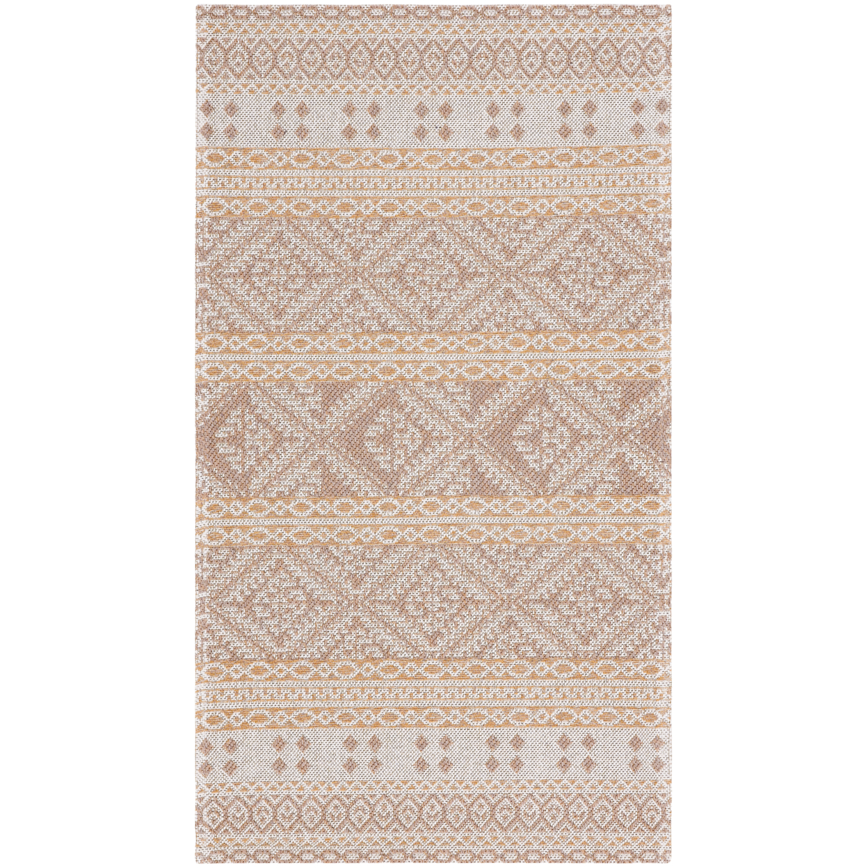 SAFAVIEH Augustine Collection AGT445E Taupe / Cream Rug - 2' 10 X 5' 0