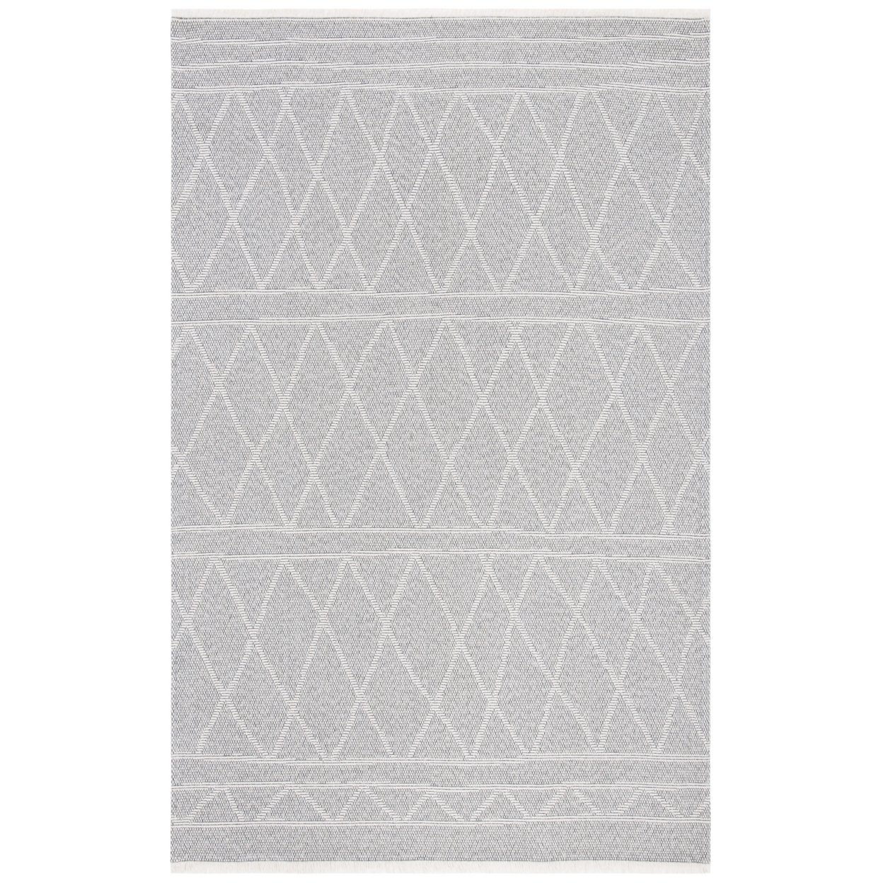 SAFAVIEH Augustine Collection AGT474A Grey / Ivory Rug - 5' 5 X 7' 7