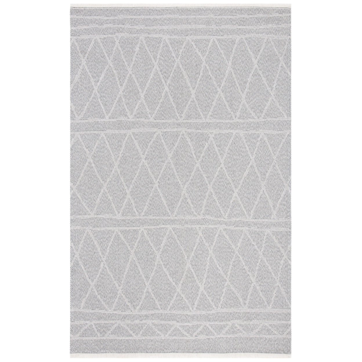 SAFAVIEH Augustine Collection AGT474A Grey / Ivory Rug - 4' 5 X 6' 5