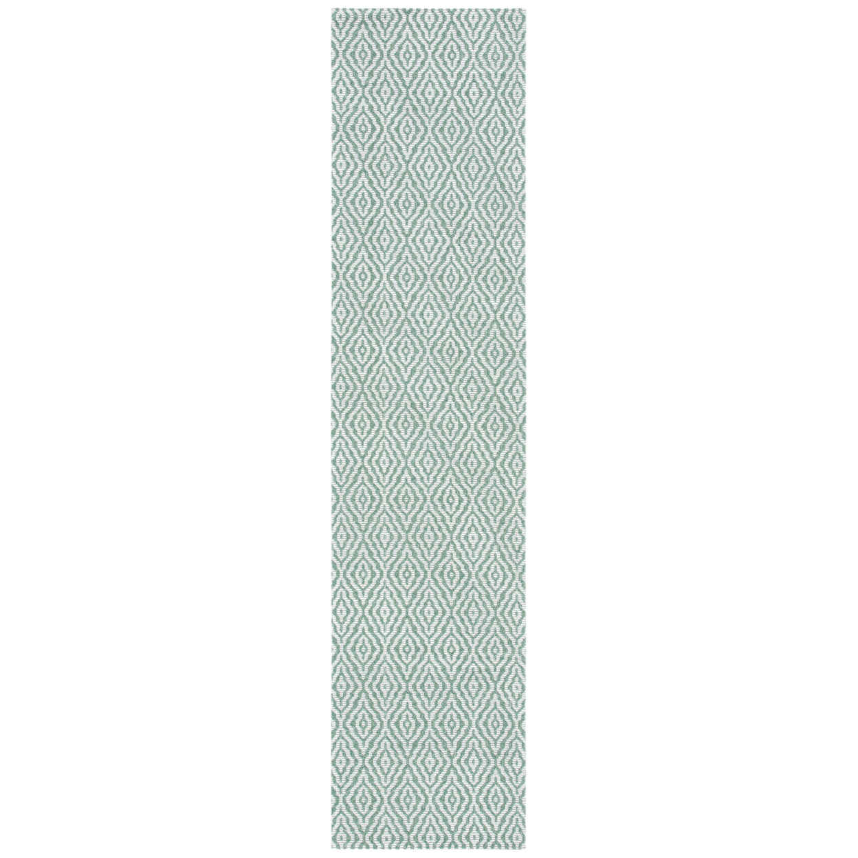 SAFAVIEH Augustine Collection AGT484Y Green / Ivory Rug - 2' 2 X 9'