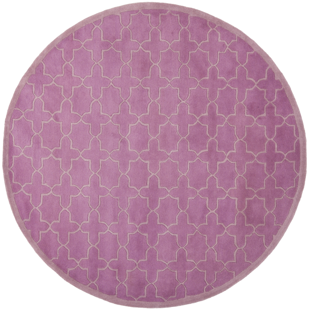 SAFAVIEH Chatham Collection CHT937D Handmade Pink Rug - 7' Round