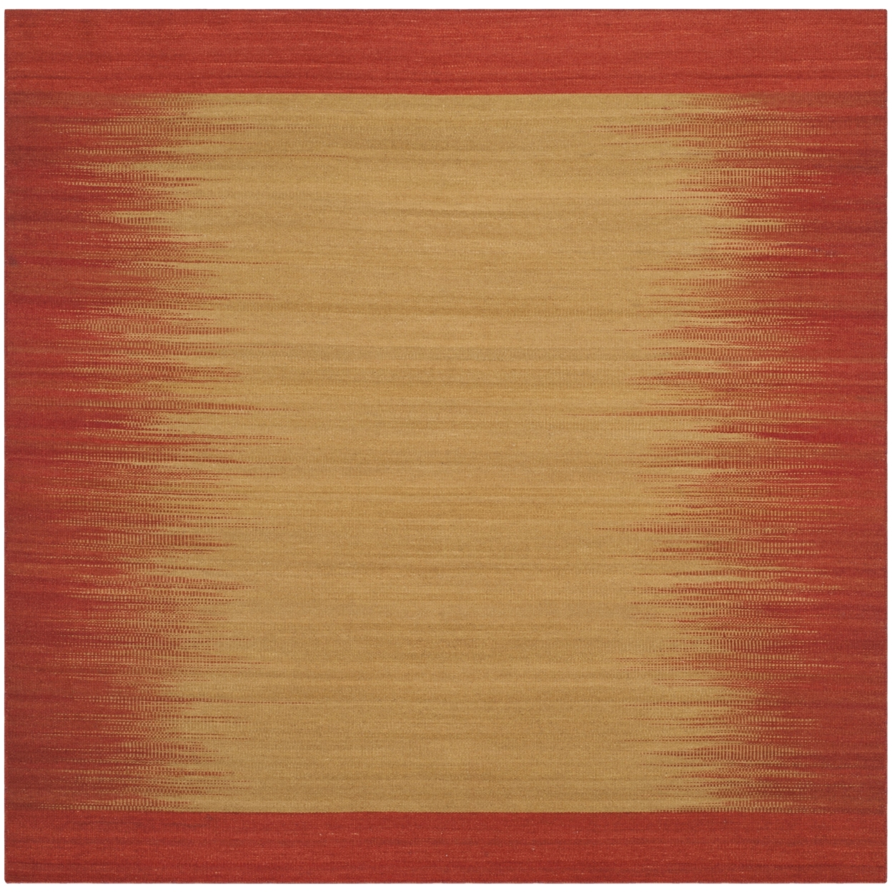 SAFAVIEH Kilim Collection KLM947A Handwoven Rust Rug - 7' Square