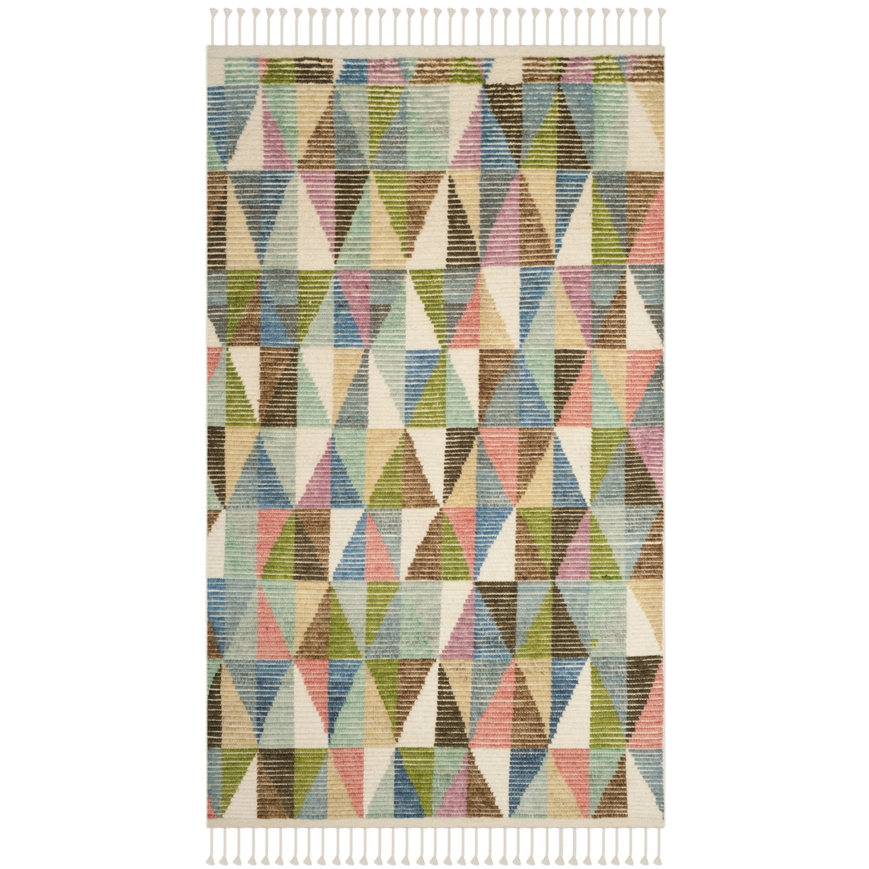 SAFAVIEH Kenya Collection KNY118A Hand-knotted Multi Rug - 6' X 9'