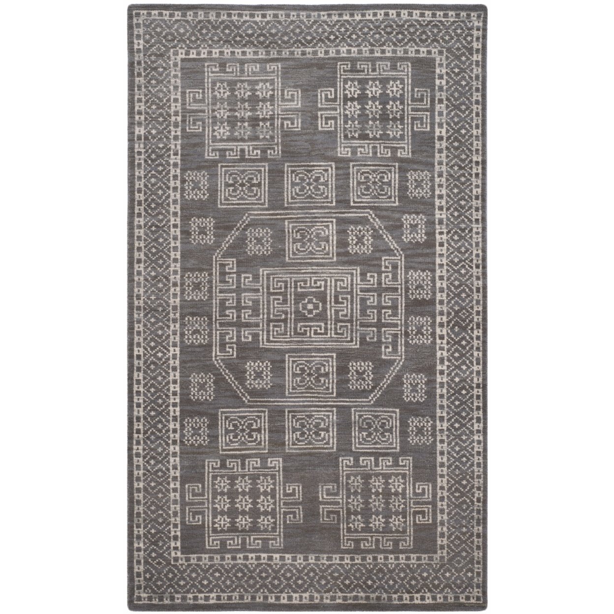 SAFAVIEH Kenya Collection KNY635A Hand-knotted Grey Rug - 5' X 8'