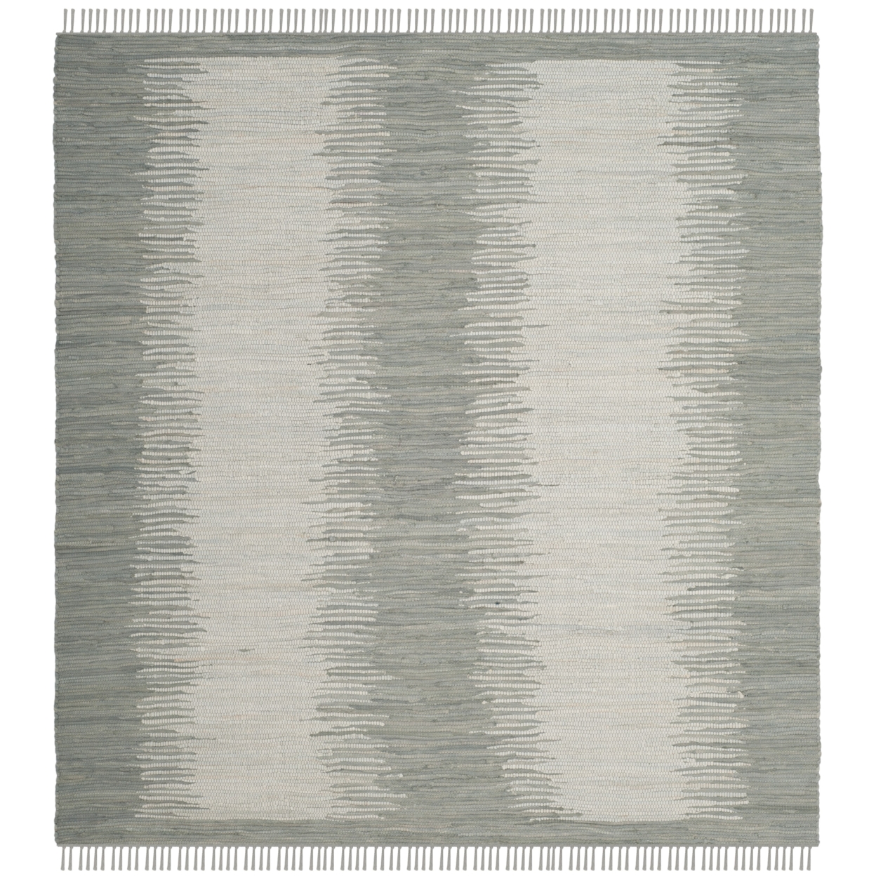 SAFAVIEH Montauk Collection MTK718A Handwoven Grey Rug - 6' Square