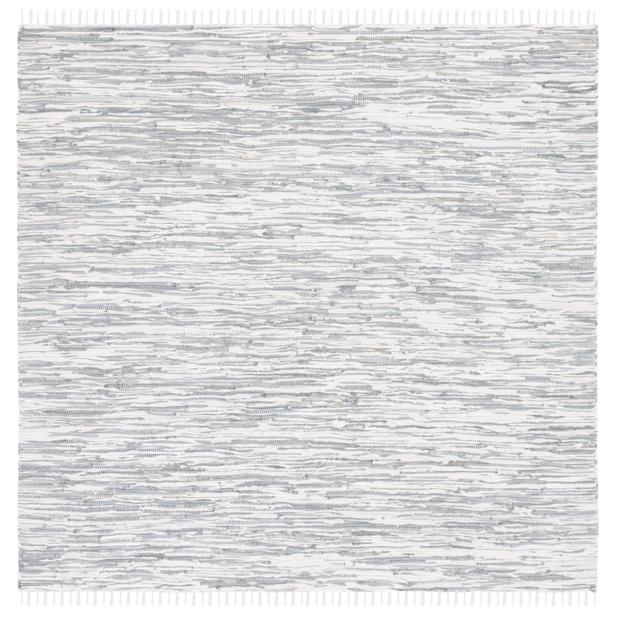 SAFAVIEH Montauk Collection MTK753A Handwoven Silver Rug - 6' Square