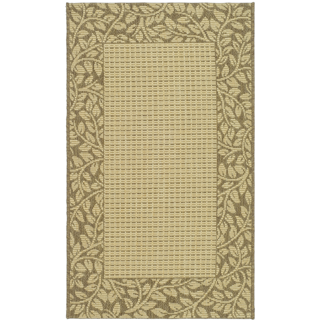 SAFAVIEH Outdoor CY0727-3001 Courtyard Natural / Brown Rug - 2' 3 X 6' 7