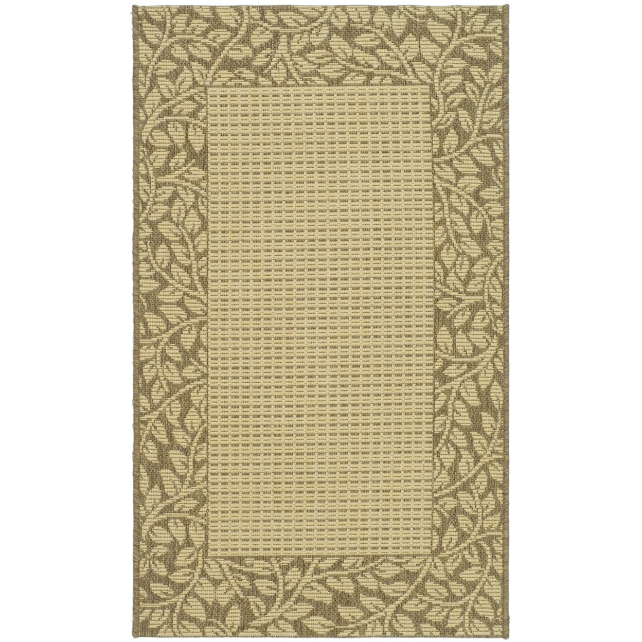 SAFAVIEH Outdoor CY0727-3001 Courtyard Natural / Brown Rug - 8' X 11'