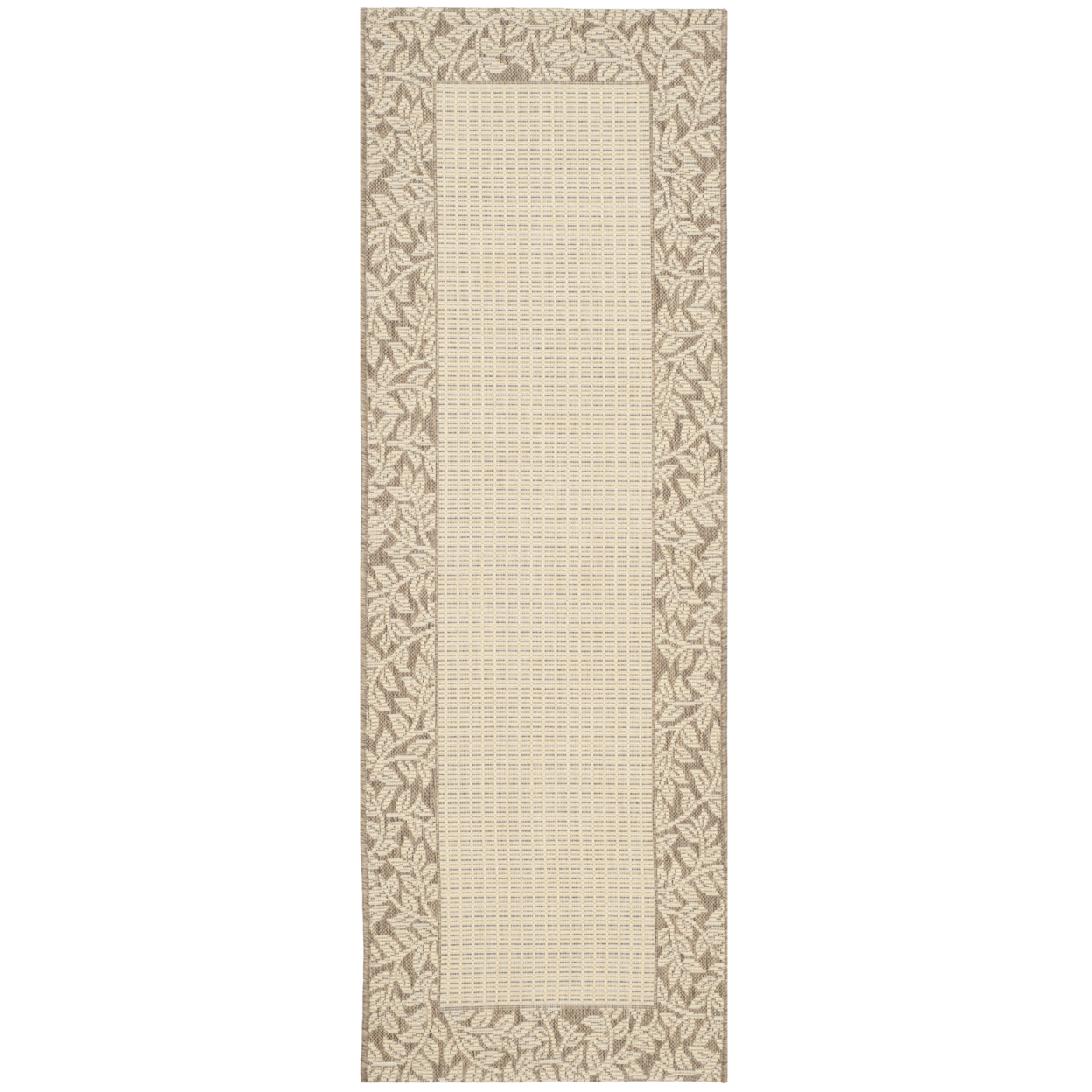 SAFAVIEH Outdoor CY0727-3001 Courtyard Natural / Brown Rug - 2' 3 X 6' 7