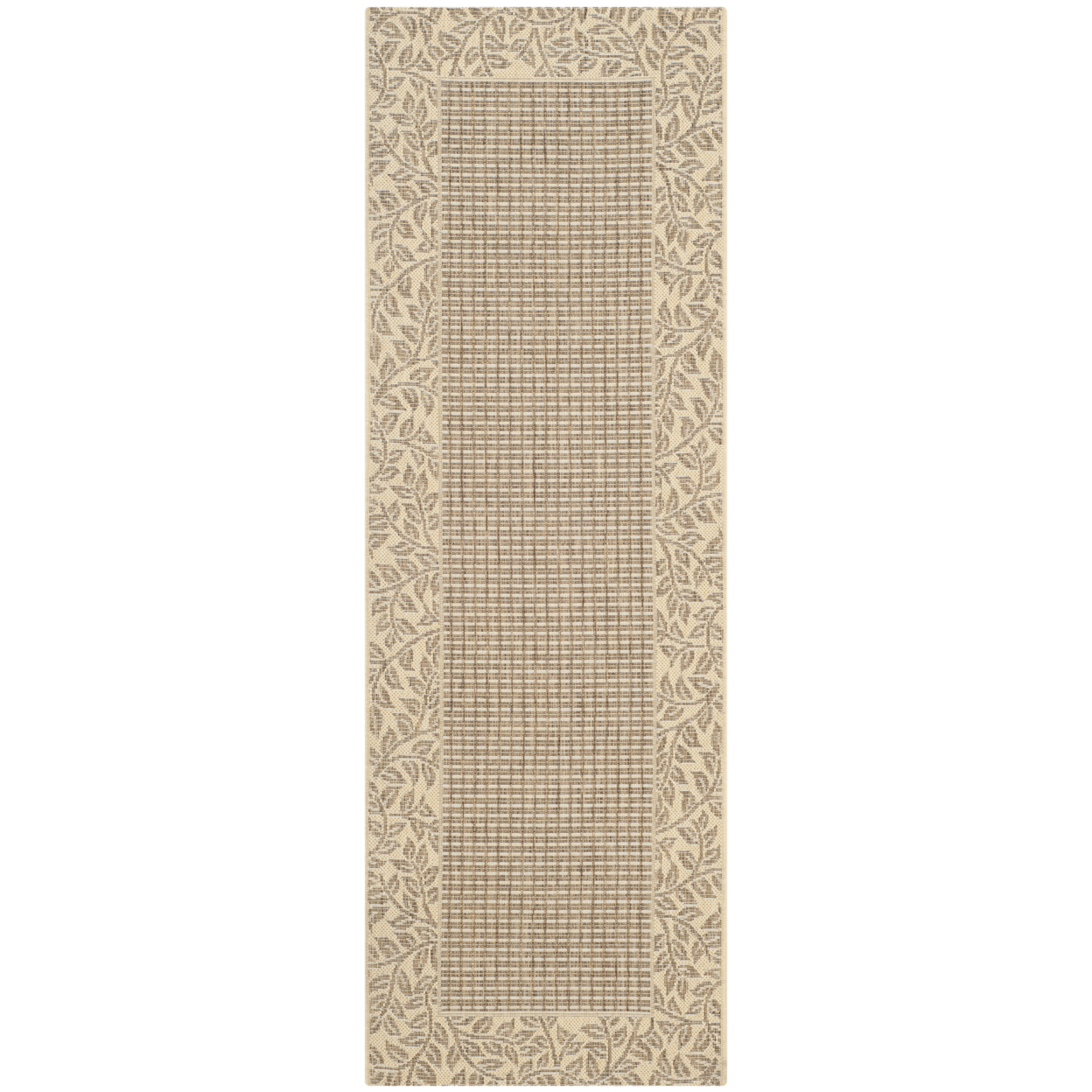 SAFAVIEH Outdoor CY0727-3009 Courtyard Brown / Natural Rug - 2' 3 X 6' 7