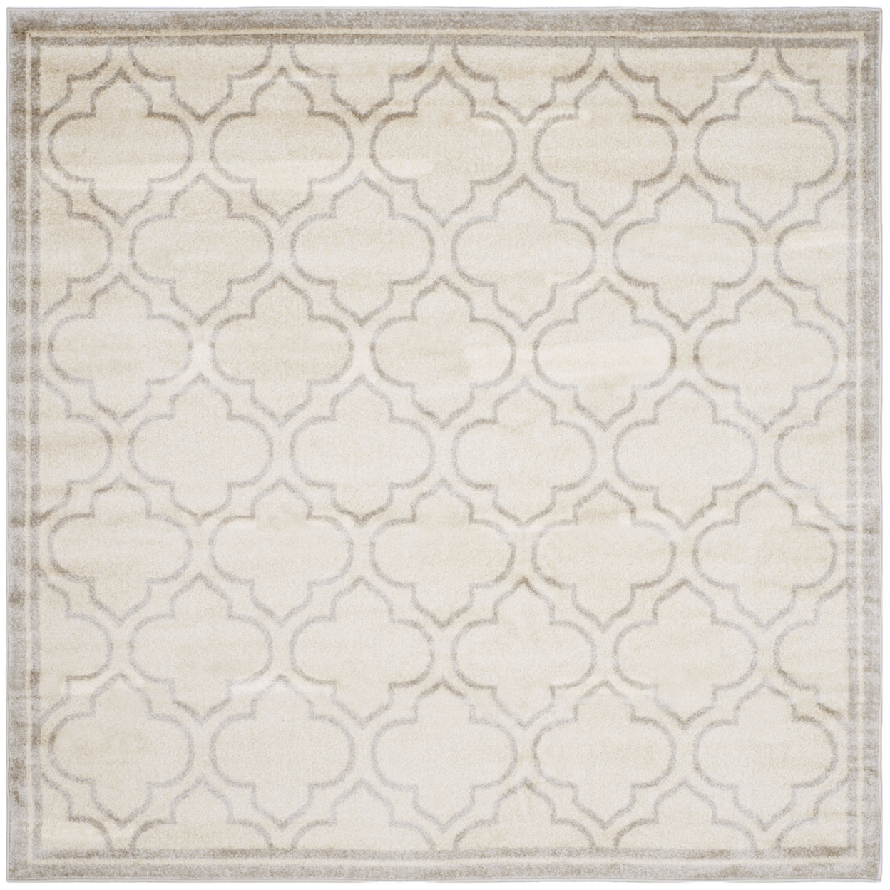 SAFAVIEH Amherst Collection AMT412E Ivory/Light Grey Rug - 7' Square