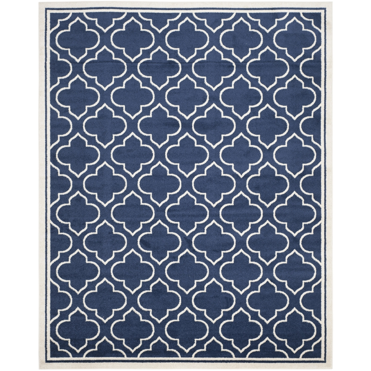 SAFAVIEH Amherst Collection AMT412P Navy / Ivory Rug - 8' X 10'