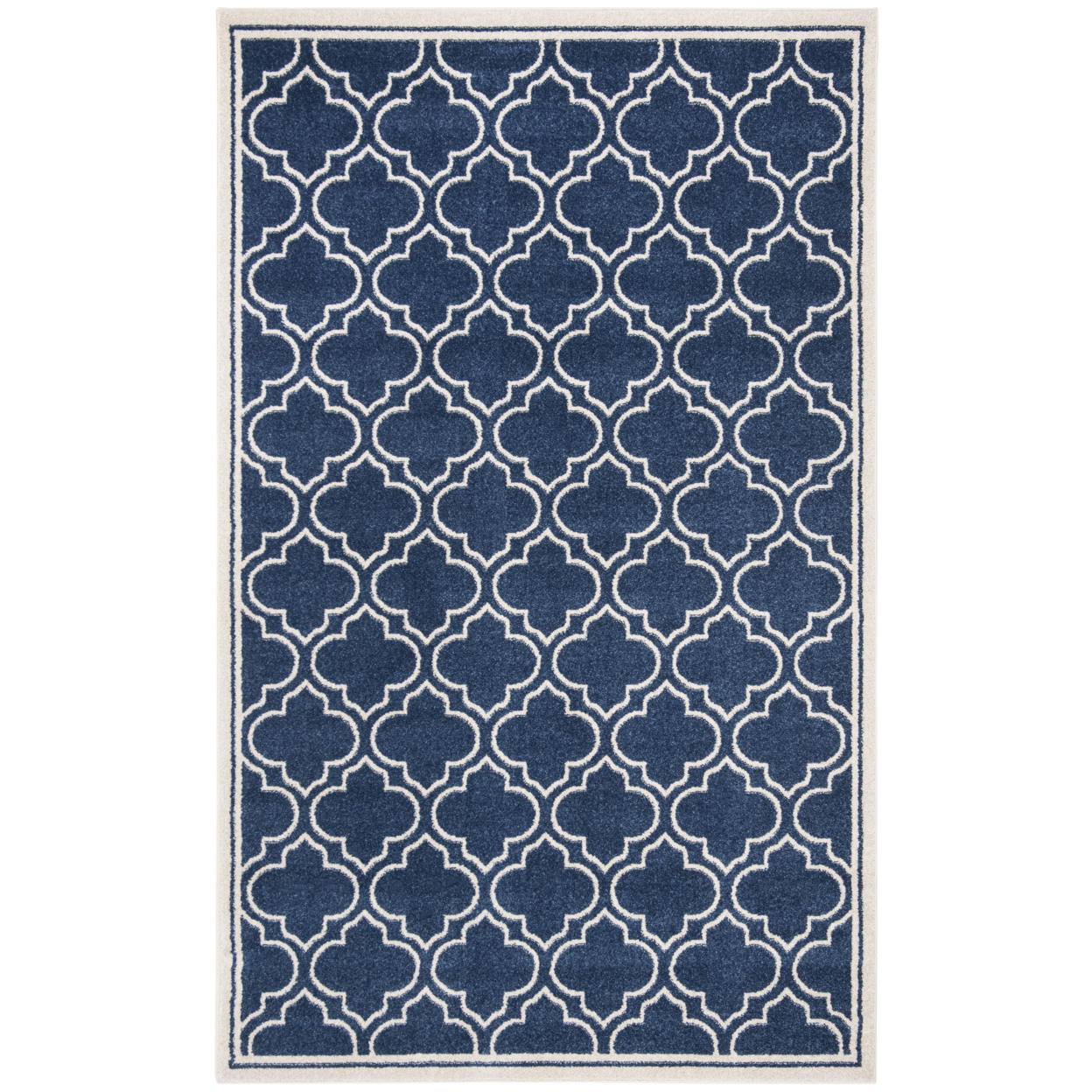 SAFAVIEH Amherst Collection AMT412P Navy / Ivory Rug - 5' 3 X 8'