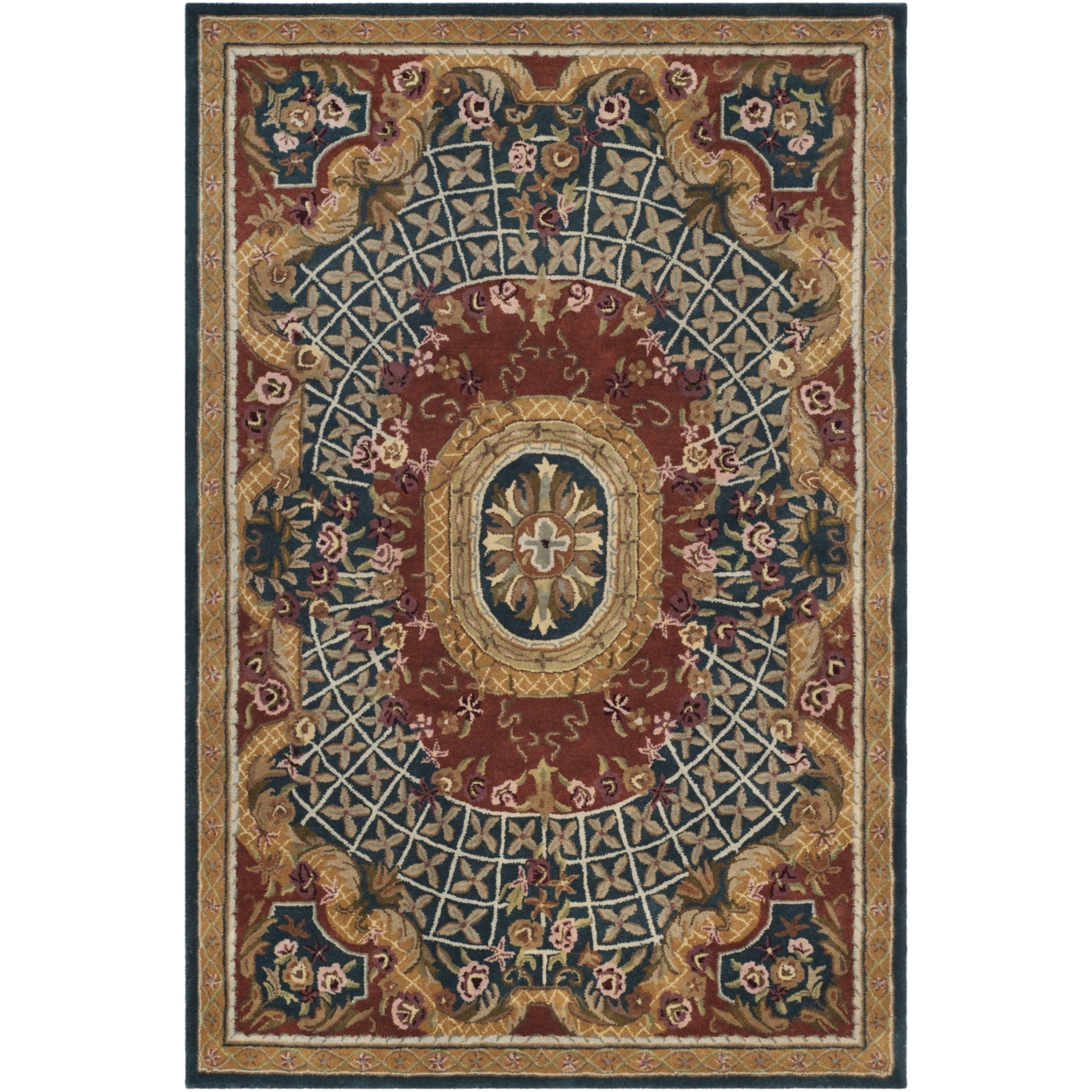 SAFAVIEH Classic Collection CL304C Handmade Assorted Rug - 6' X 9'